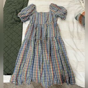 Multicolor Plaid Dress